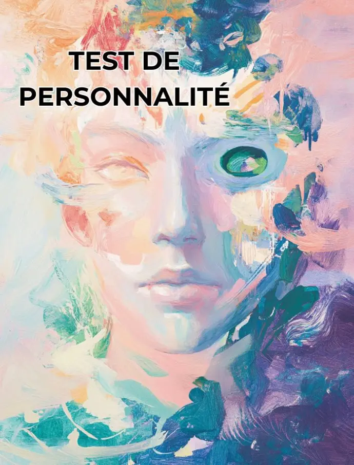 Une illustration d'un visage déformé illustrant un test de personnalité